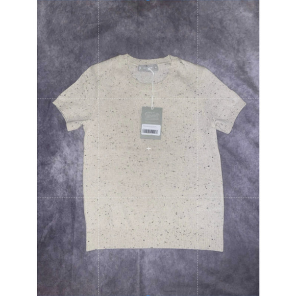 EVERLANE Women's Size M NEW 100% Cashmere Short Sleeve Classic Sweater Tee - Picture 2 of 6